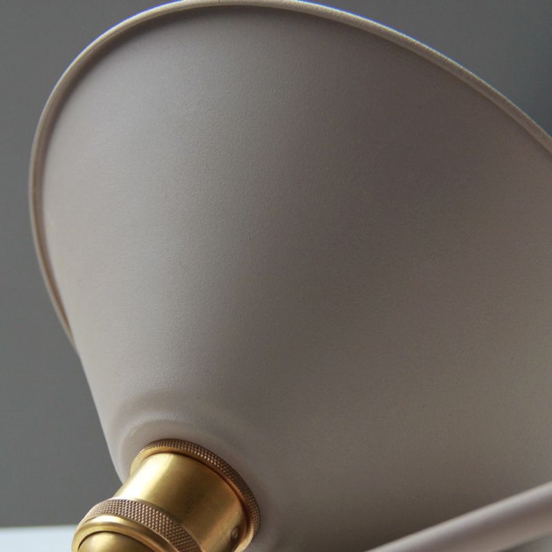 Macaron Cone Shaded Lighting Contemporary Metal Wall Light for Room