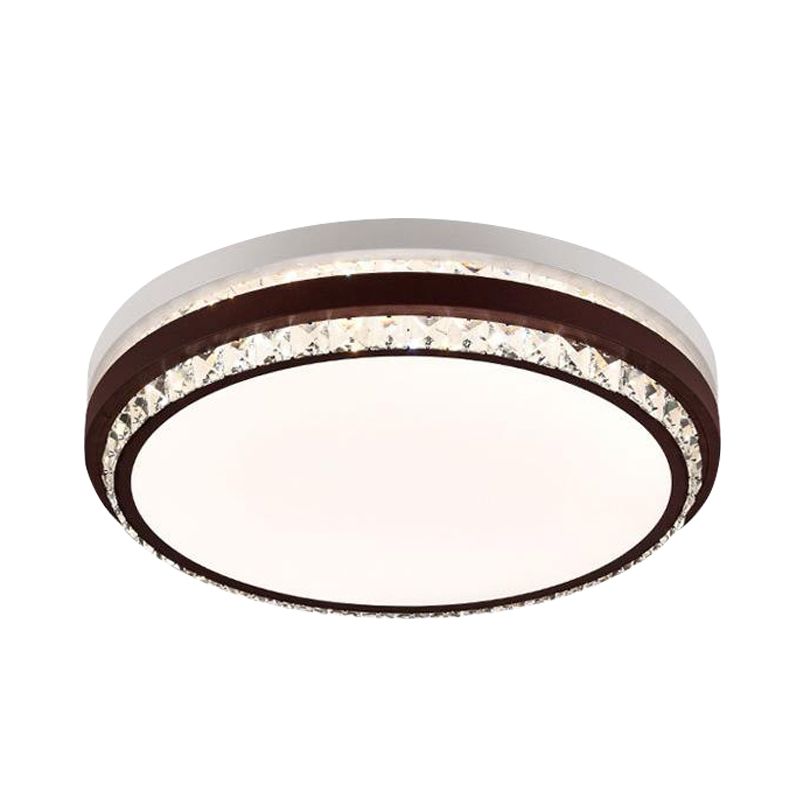 Café LED Montaje en techo Acrílico simple Rectángulo/Cuadrado/Redondo Luminaria empotrada para sala de estar en luz de 3 colores/Control remoto Atenuación continua