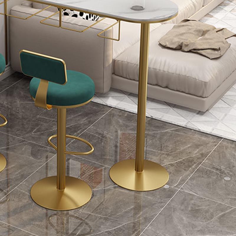 Modern Stone Bar Wine Table Wine Rack Bar Height Double Pedestal Cocktail Table