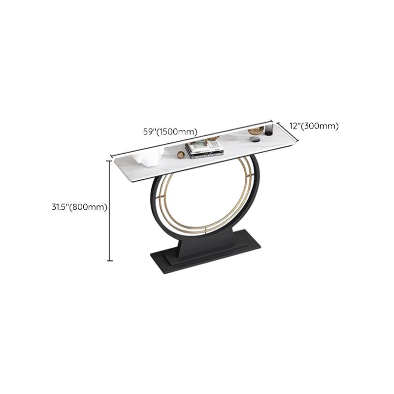 Rectangle Modern Console Accent Table Antique Finish Console Sofa Table