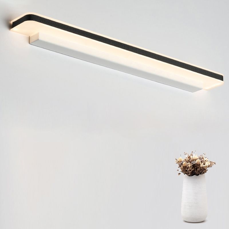 Metalen spiegel wandlampen moderne eenvoudige stye multi -heads wandbevestiging in zwart