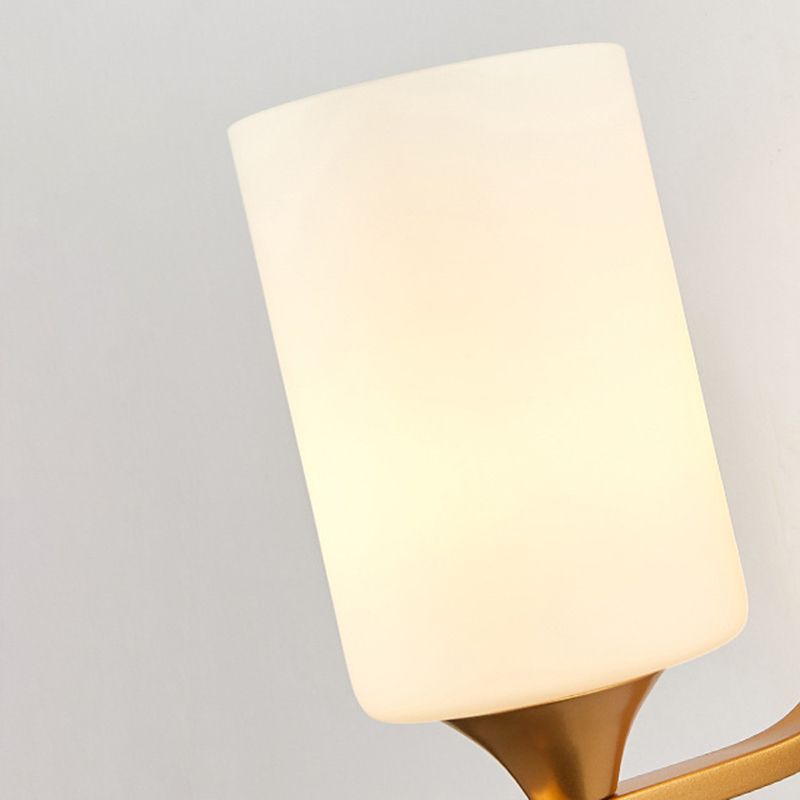 Modern Vanity Lighting Metal Wall Light Fixture in Gold for Bathroom