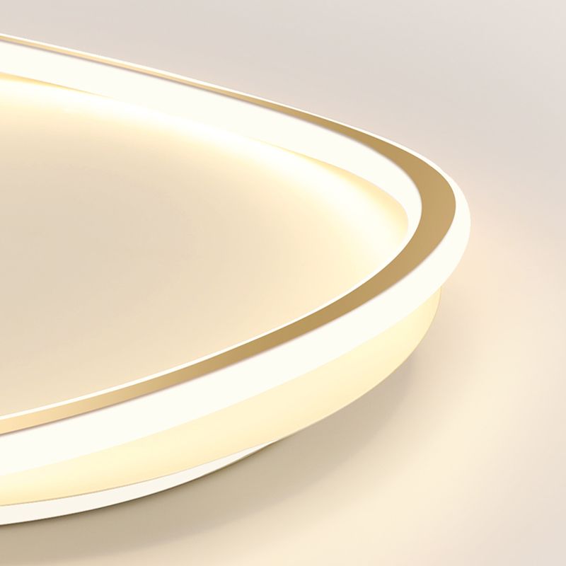 New Modern Metal 1-Light Flush Light Circle LED Ceiling Mounted Light for Bedroom