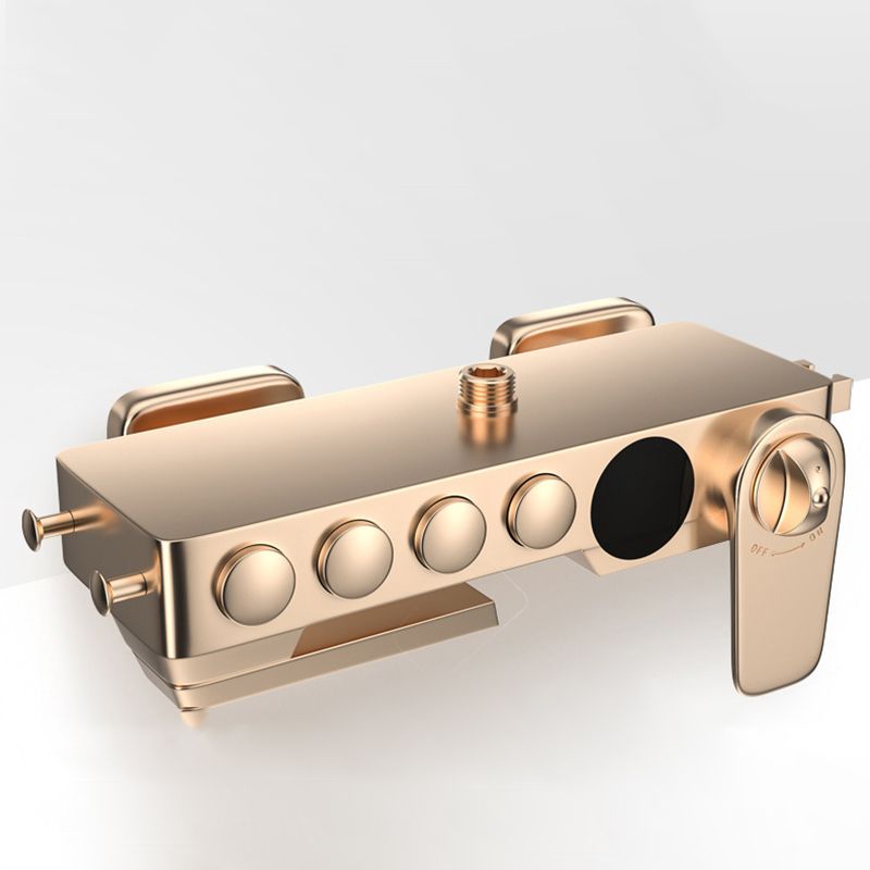 Contemporary Shower System Slide Bar Adjustable Shower Head Wall Mounted Shower Set