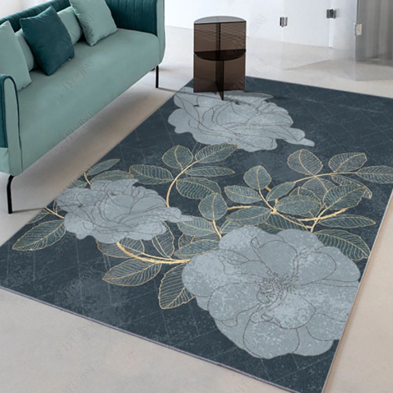 Beige moderne tapijt blending lotus tapijt niet-slip achterste tapijt voor salon