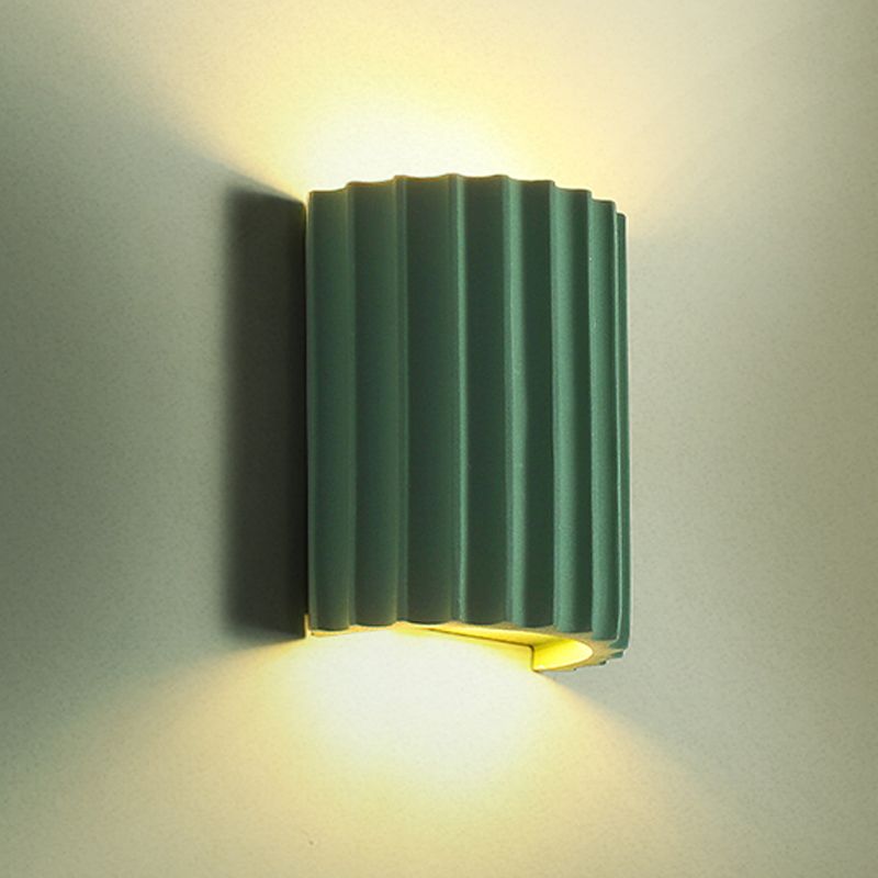 Half-Cylinder Wall Sconce Lighting Modern Style Metal 2 Lights Wall Washer Sconce