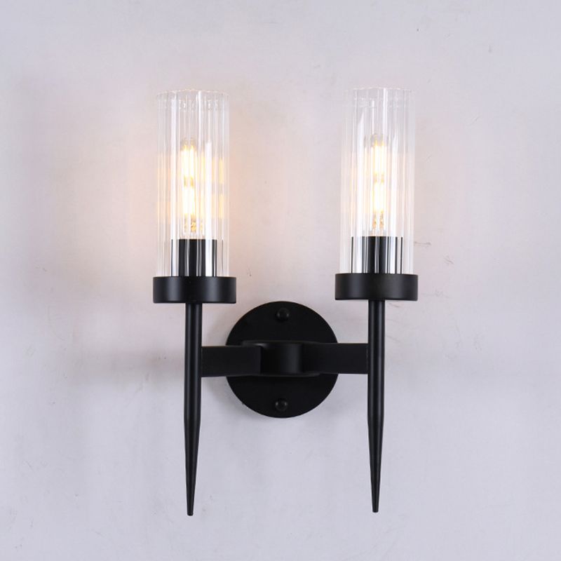 Minimalist Style Wall Sconce Lighting Geometric Glass Shade Wall Lighting Fixtures