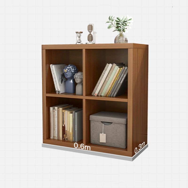 Contemporary Engineered Wood Bookshelf Closed Back Shelf Bookcase for Home