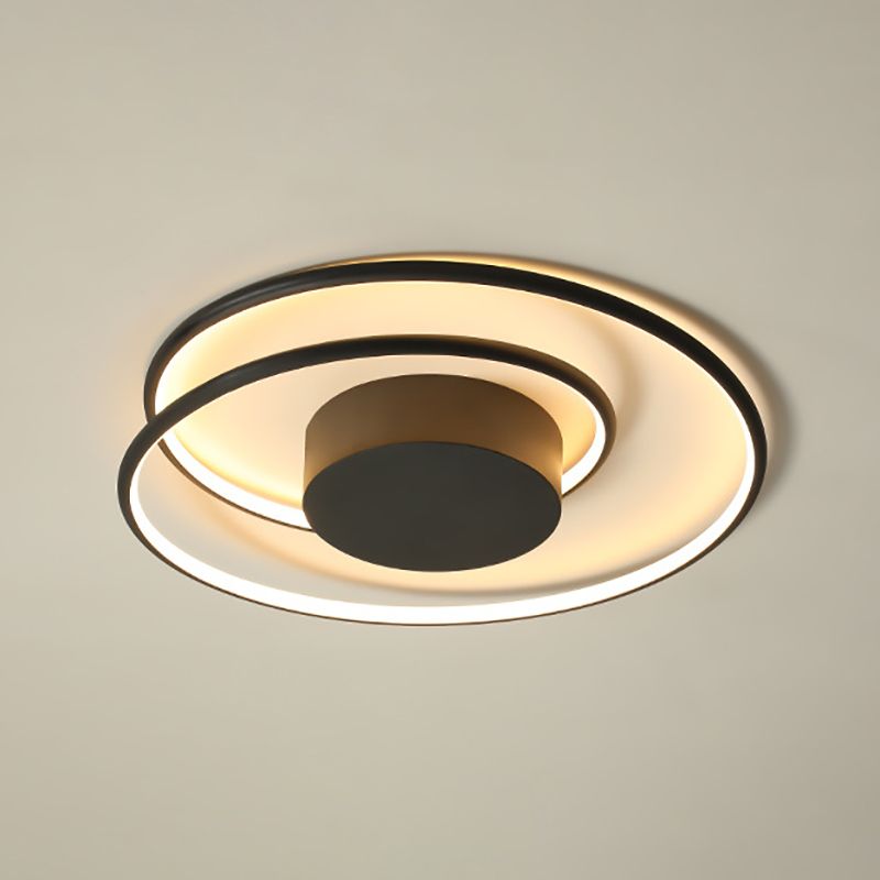 Lámpara de techo LED de aluminio de estilo nórdico, lámpara de techo de geometría Simple moderna para salón