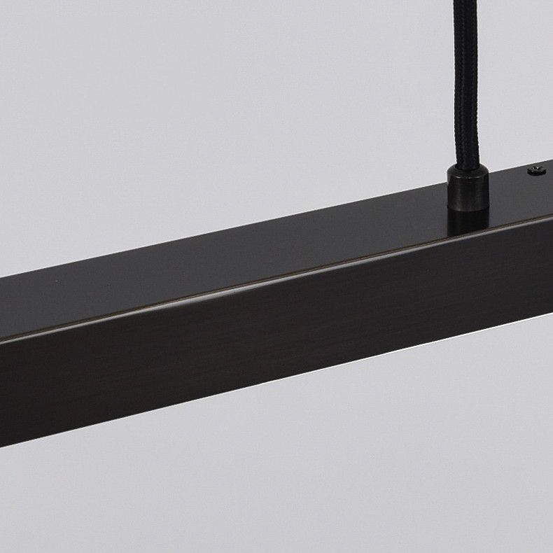Modern Copper Island Lighting Fixtures Linear 1-Light Restaurant LED Suspension Lamp