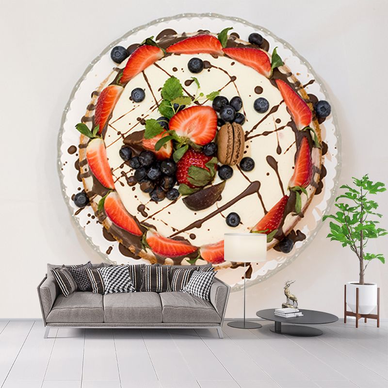 Delicious Cake Wall Paper Murals Mildew Resistant Cake Shop Wall Decor