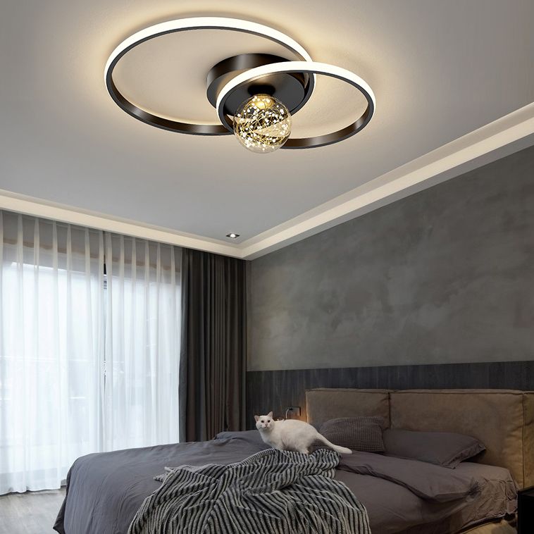 Lámpara de techo de montaje empotrado circular de estilo minimalista moderno Luces de techo de montaje empotrado de metal