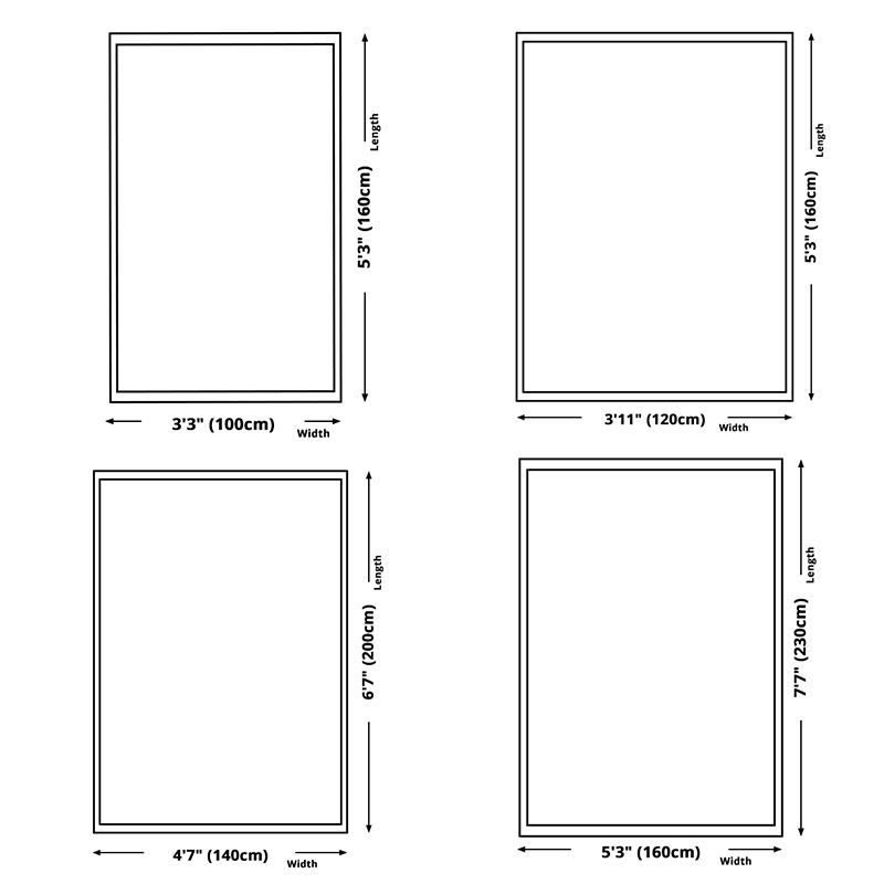 Abstract Blue Graphic Rug Polyester Modern Indoor Rug Non-Slip Backing Area Rug for Drawing Room