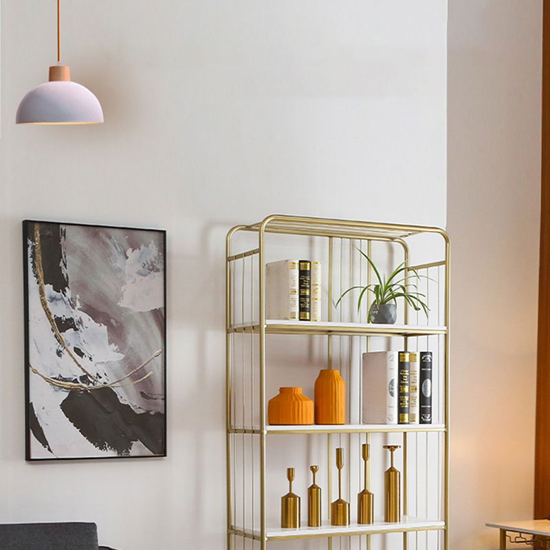 Scandinavian Iron Etagere Bookshelf Open Vertical Bookshelf for Bedroom