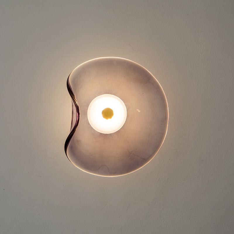 Modern Unique Shape Wall Mounted Light 1 Light Flush Mount Wall Sconce