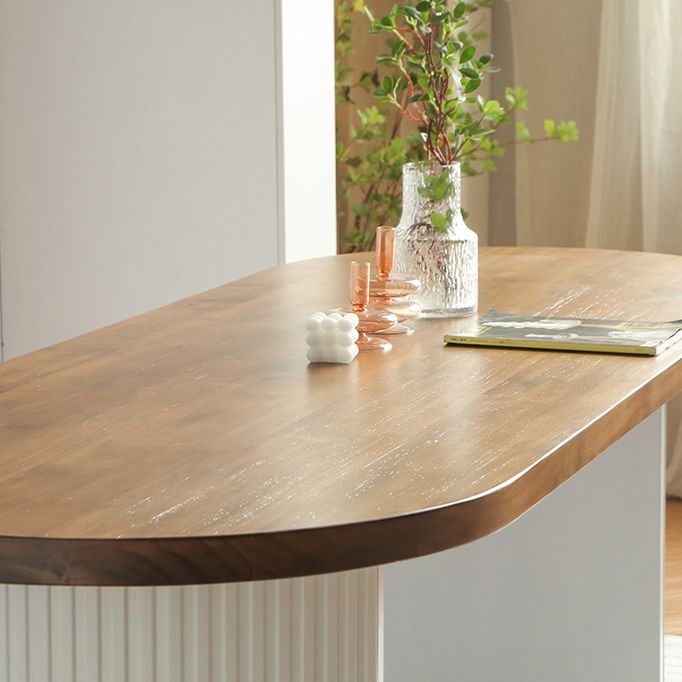 Contemporary Style Dining Table Solid Wood Dinette Table for Home Kitchen