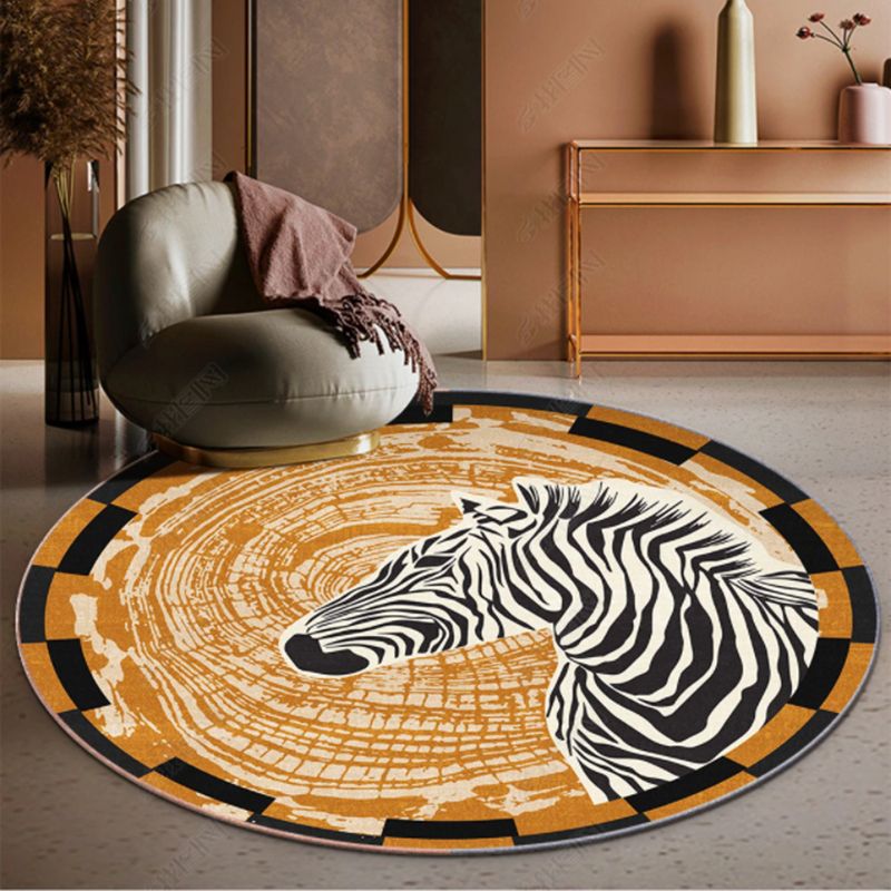 Fancy Modern Carpet Animal Pattern Polyester Area Tapijt Non-slip achterste tapijt voor thuisdecoratie
