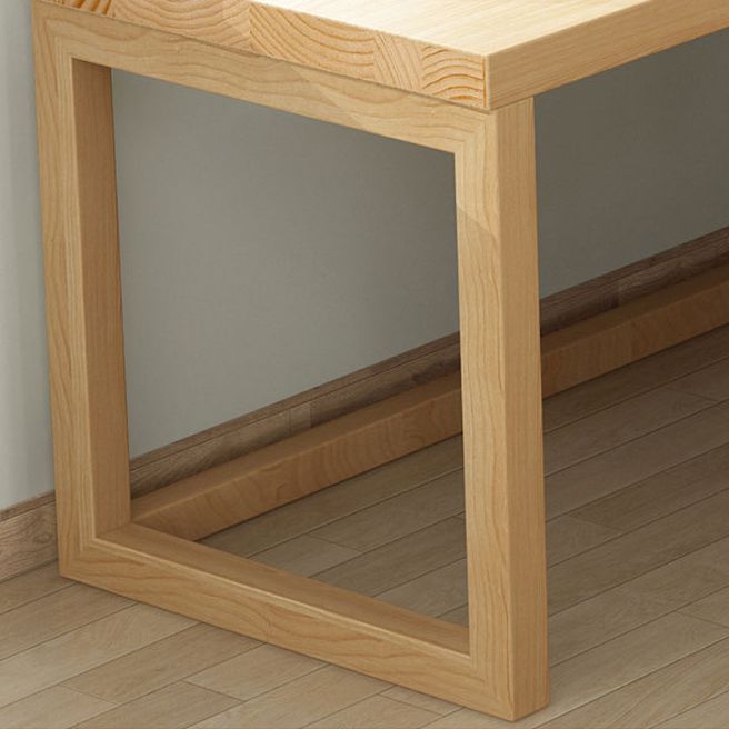 Modern Minimalist Wood Office Desk 29.6" H Writing Desk for Office and Living Room