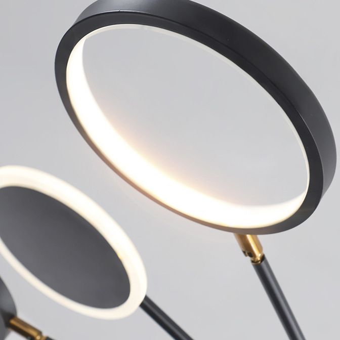 Postmoderne stijl LED kroonluchter licht multi -lichten metaal acryl hanger licht voor woonkamer