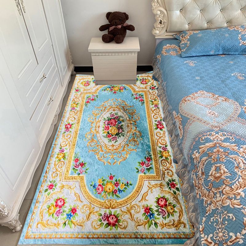 Chique slaapkamer tapijt Europees medaillonpatroon Tapijten Polyester vlekbestendig tapijt