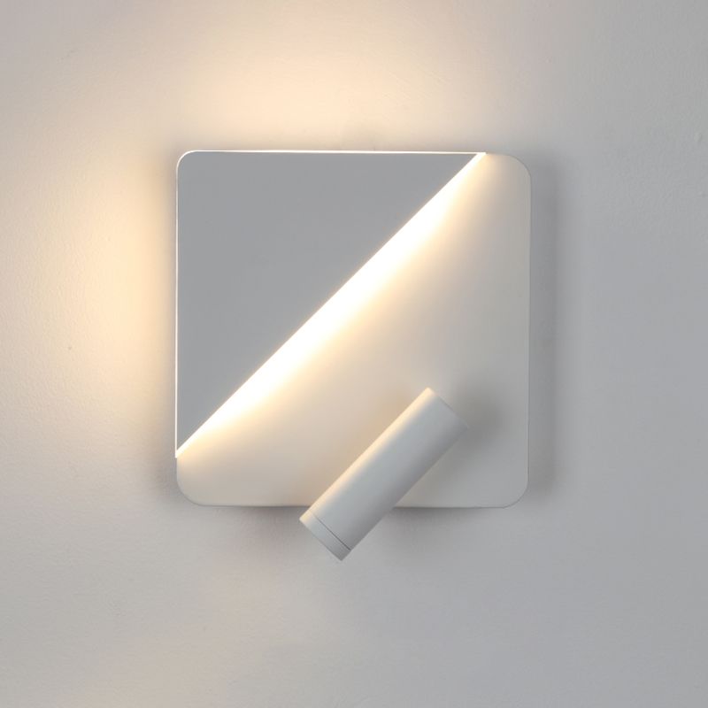 Lampada da parete per minimalismo metallico 1 light di applique a LED per camera da letto