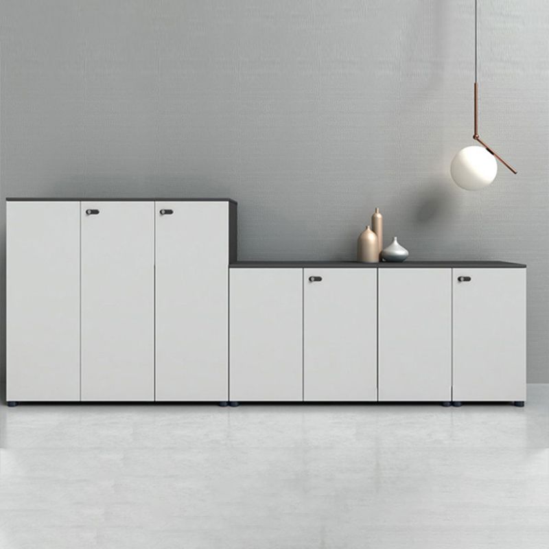Contemporary Filing Cabinet Wood File Cabinet with Lock and Storage