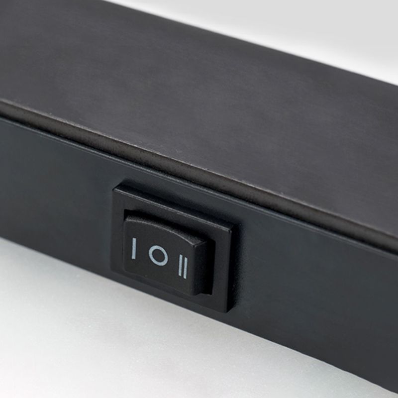 LED Modern Metal Wall Sconce Rectangle Shape Wall Lamp with Acrylic Shade for Courtyard