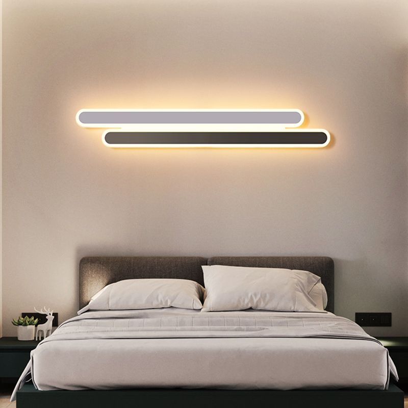 Modern Style Wall Mount Light LED Wall Sconce Light with Acrylic Shade for Bedroom