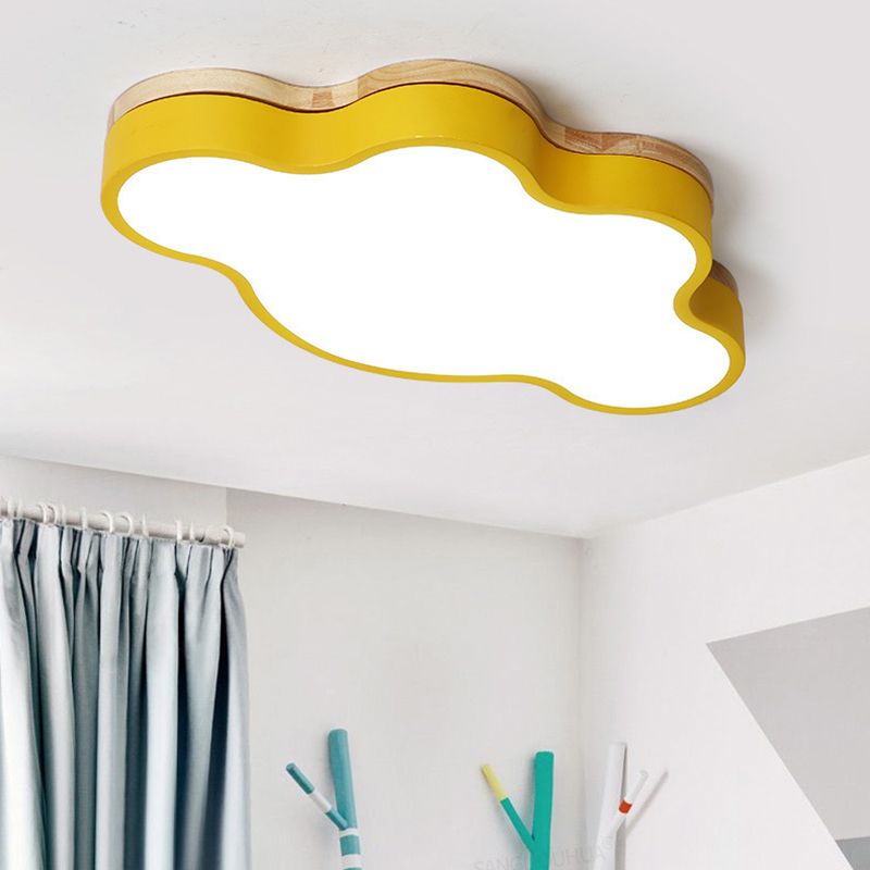 1-Light Flush Mount Nordic Macarons Flush Mount Ceiling Beleuchtung Befestigung