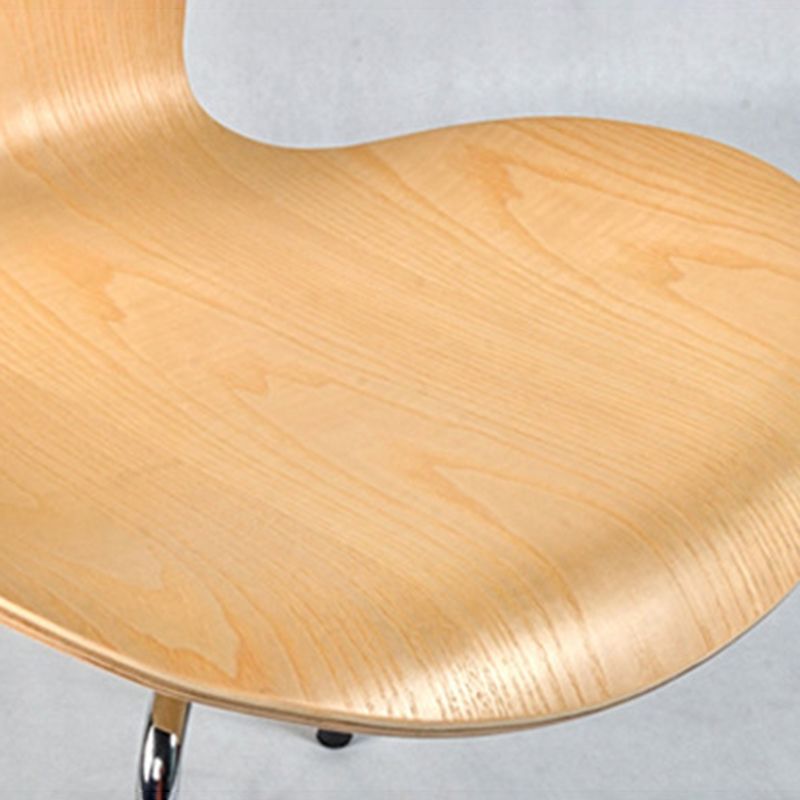 Contemporary Home Side Chair Wingback Wood Dining Room Chair with Metal Legs