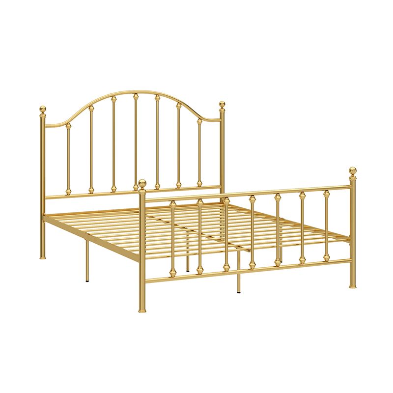 47.24" Modern Style Metal Bed Frame with Headboard and Footboard