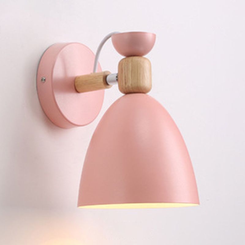 Metal Flare Wall Mounted Lamps Modern Style 1 Light Wall Mount Lighting