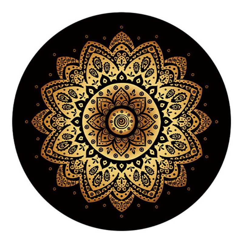 Traditioneel zwart tapijten polyester tapijt wasbaar tapijt voor woningdecoratie