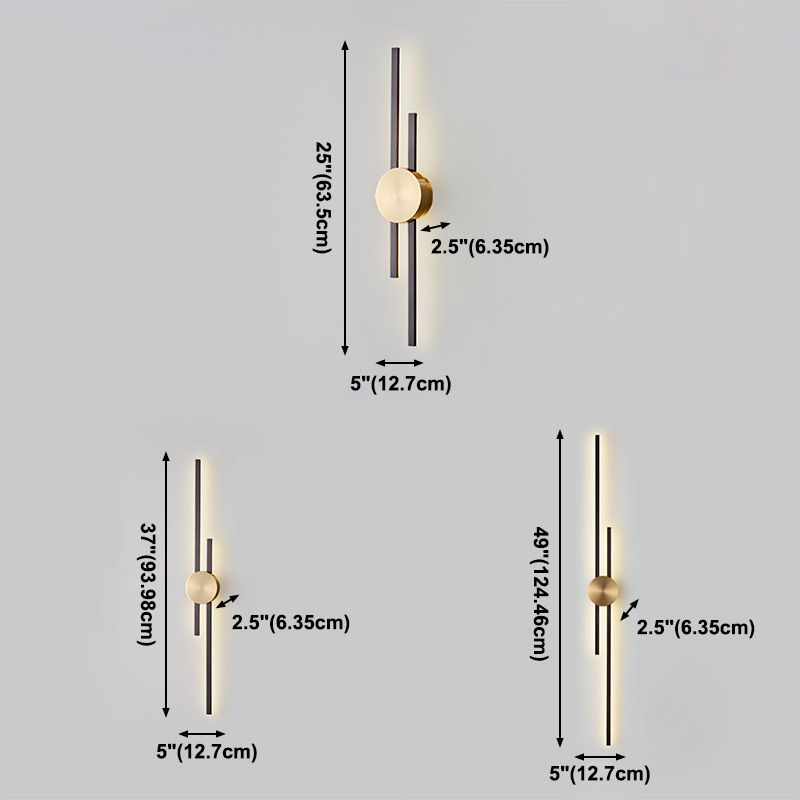 Multi Lights Metal Flush Mount Wall Sconce Modern Sconce Light Fixture for Living Room