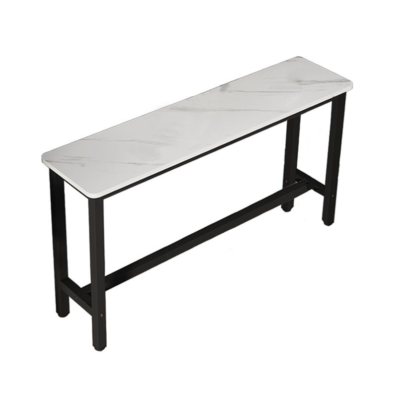 Rectangle Counter Height Pub Set 1/3/4/5/6/7 Pcs Iron Frame Bar Table and Stools