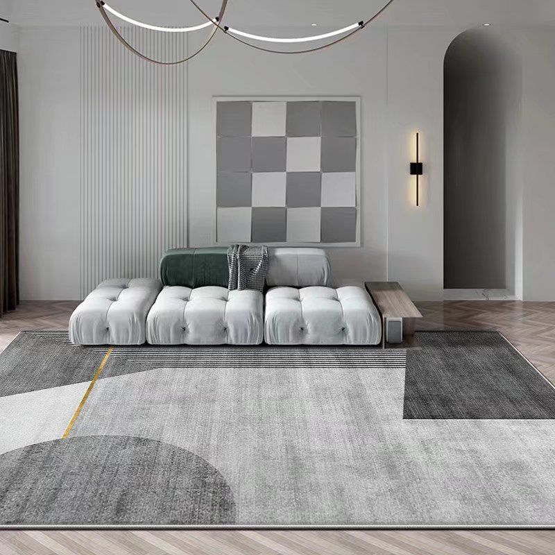 Simplicity Carpet Modern Abstract Print Rug Stain Resistant Area Rug for Living Room