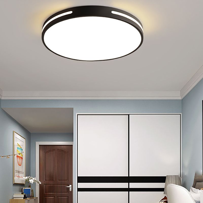 Minimalist Geometric Flush Mount Lighting Metal 1 Light Flush Ceiling Lights