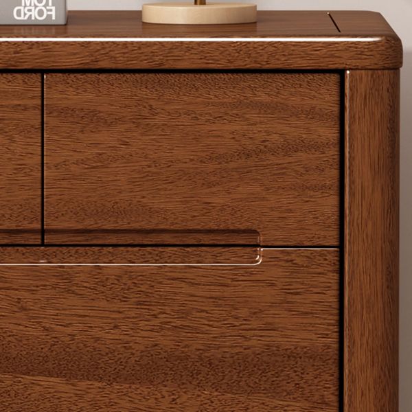 Contemporary Storage Chest Solid Wood Dresser with 3/4/5/6 Drawers