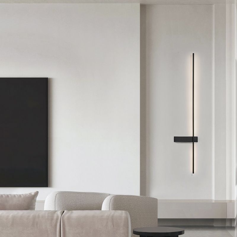 Contemporary Metal Wall Lighting Ideas Black Wall Lamp for Living Room