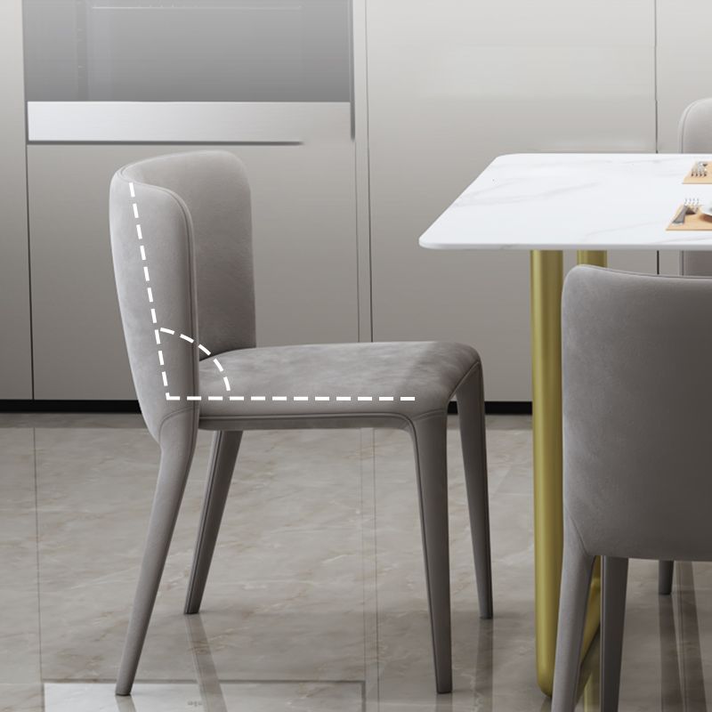 Parsons Dining Chair Modern Velvet Indoor Dining Chair for Living Room