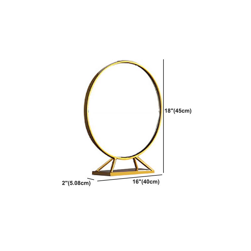 Wood/Iron Vanity Table in White Glam 31.5" H Dressing Table with Mirror and Stool