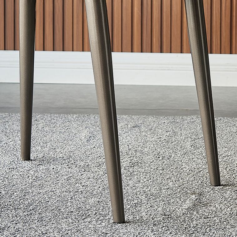 Modern 1/4/5 Pieces Dining Sintered Stone Dining Table Set with Metal Legs for Home