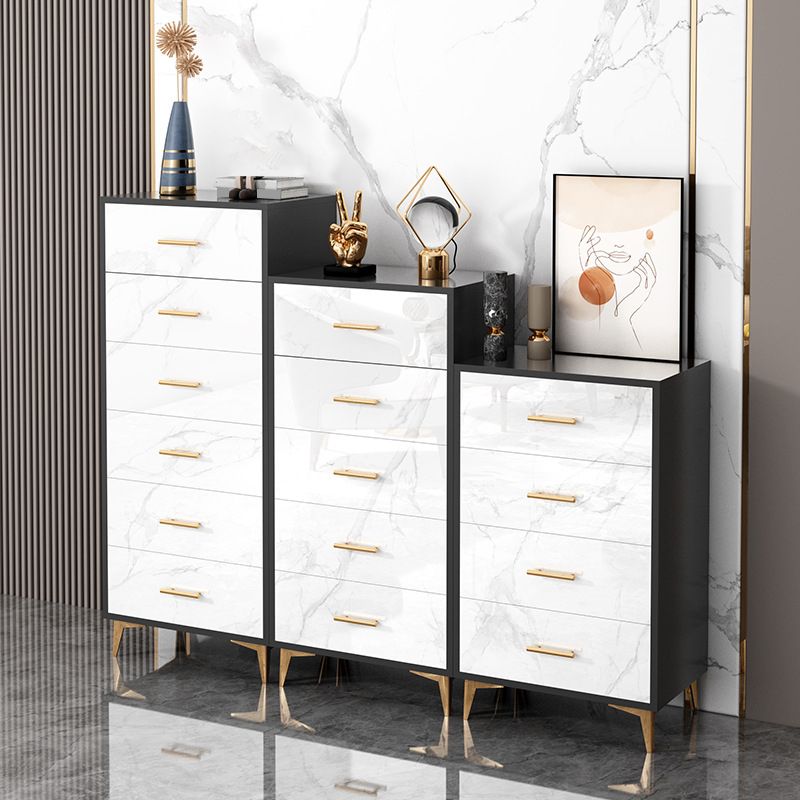 Modern Dresser Manufactured Wood Storage Chest Dresser with 3/4/5/6 Drawers