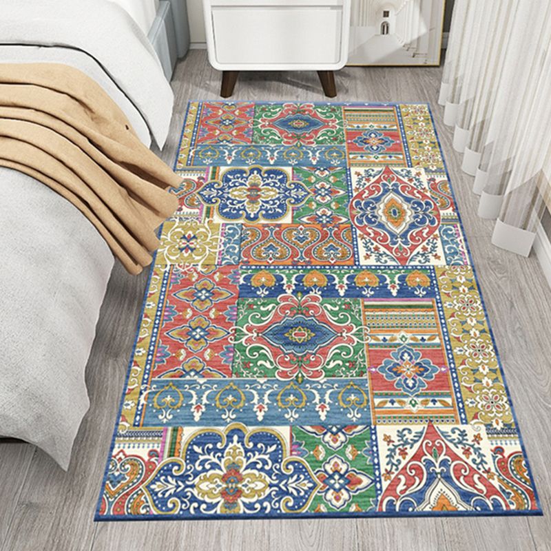 Grijze vintage tapijt polyester grafisch vloerkleurbestendig tapijt voor woonkamer