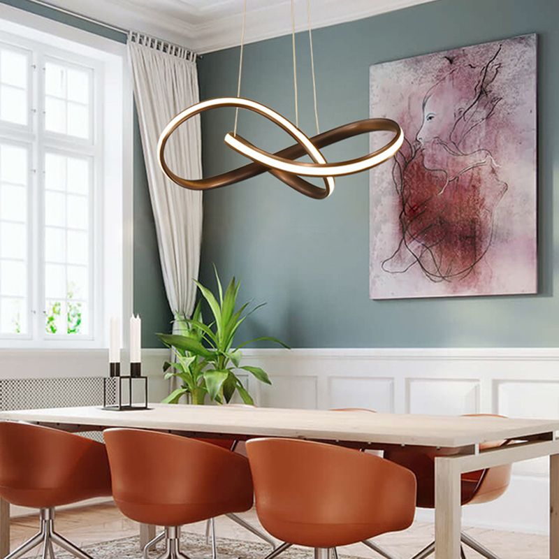 Cirkel hangende licht moderne stijl metalen led hangende verlichtingsarmaturen voor eetkamer woonkamer