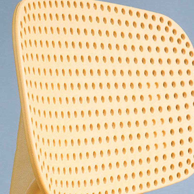 Contemporary Side Chair Plastic Open Back Dining Room Chair for Dining Room