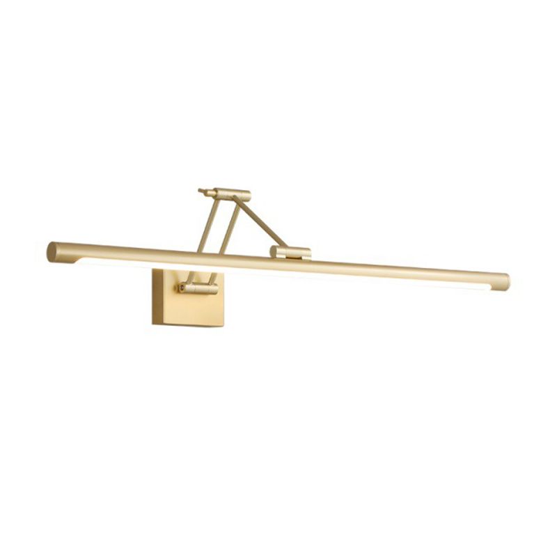 Modern Simplicity Gold Frame Lighting Fixture for Bathroom Powder Room Washroon