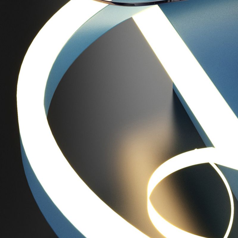 Metall Geometrische Flush Mount Lüfter Leicht modern