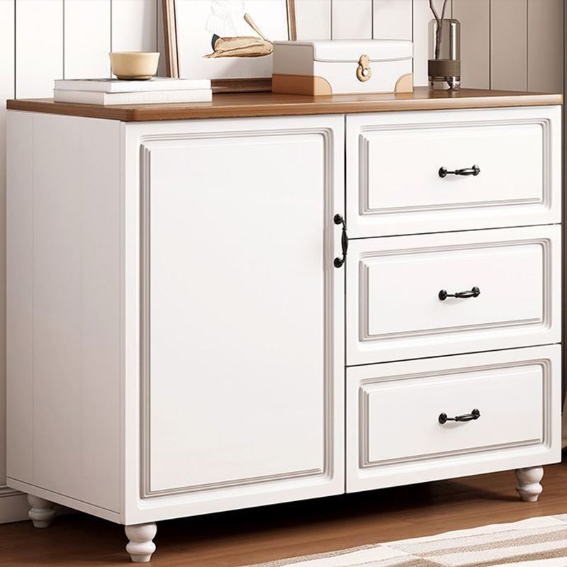 American Traditional Combo Dresser Wood Storage Chest with Drawers for Bedroom