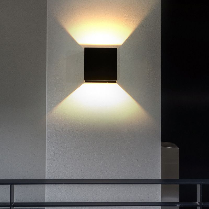 Square Wall Mount Lighting Simple Metal 1 Light Wall Mounted Light